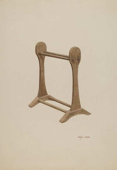 Torkställ, ca. 1940. av Mary Hansen