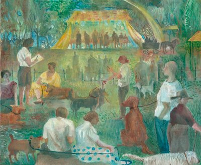 Dog Show, Wadebridge, 2012 (olja ombord) av Mary Kuper