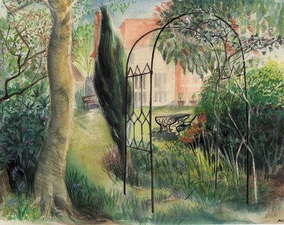 Garden, Harrow, 2003 (akvarell) av Mary Kuper
