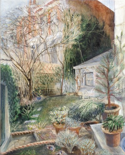 London Garden, 2002 (olja ombord) av Mary Kuper