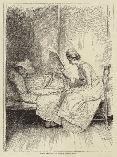 Illustration till Honnor Mortens berättelse om en sjuksköterska av Mary L. Gow