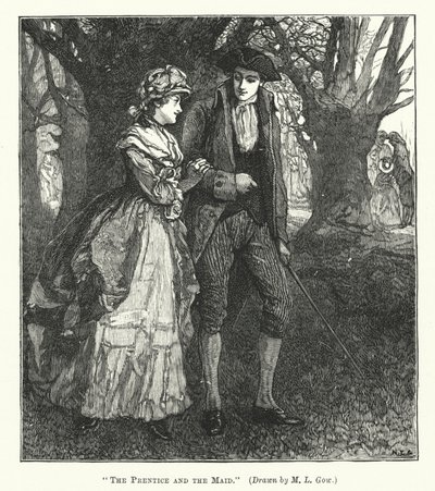 The Prentice and the Maid (gravyr) av Mary L. Gow