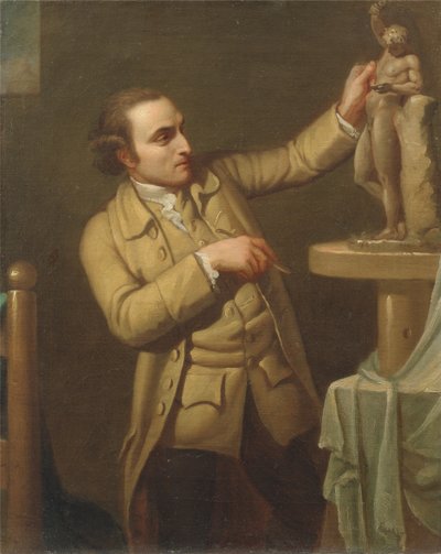 Joseph Nollekens (1737-1823) c.1770-71 (olja på duk) av Mary Moser