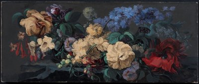 Sommarblommor på en avsats av Mary Moser
