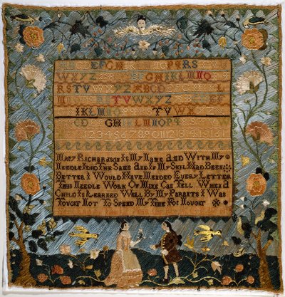Sampler av Mary Richardson