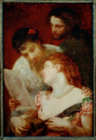 En musikalisk fest ... (målning på duk) av Mary Stevenson Cassatt