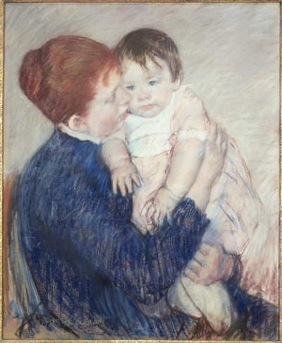 Agatha och hennes barn av Mary Stevenson Cassatt