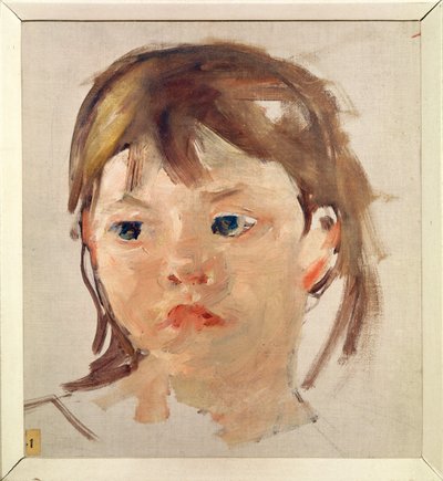 Huvud av en ung flicka av Mary Stevenson Cassatt