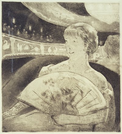 På operan (etsning i akvatint) av Mary Stevenson Cassatt
