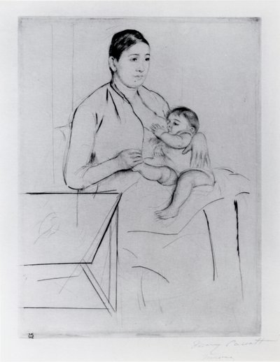 Amning av Mary Stevenson Cassatt