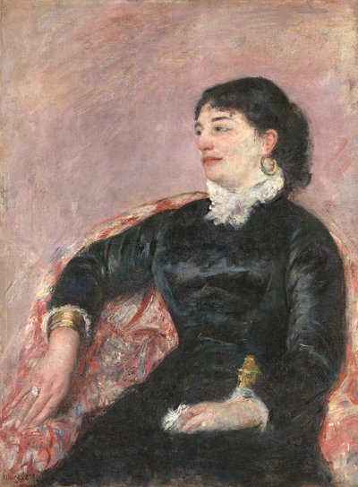 Porträtt av en italiensk dam (olja på duk) av Mary Stevenson Cassatt