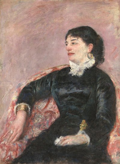Porträtt av en italiensk dam av Mary Cassatt