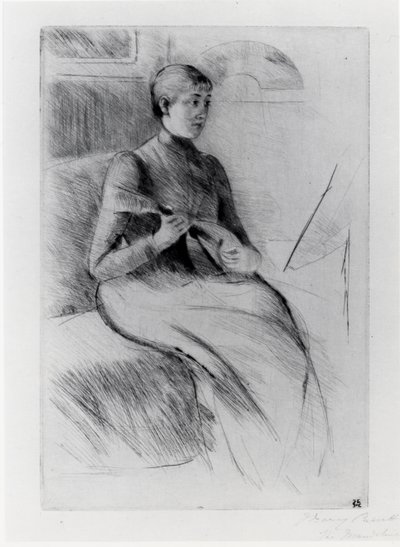 Mandolinspelaren av Mary Stevenson Cassatt
