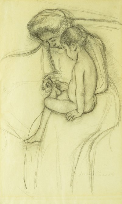 Pedikyren, ca 1908 av Mary Cassatt