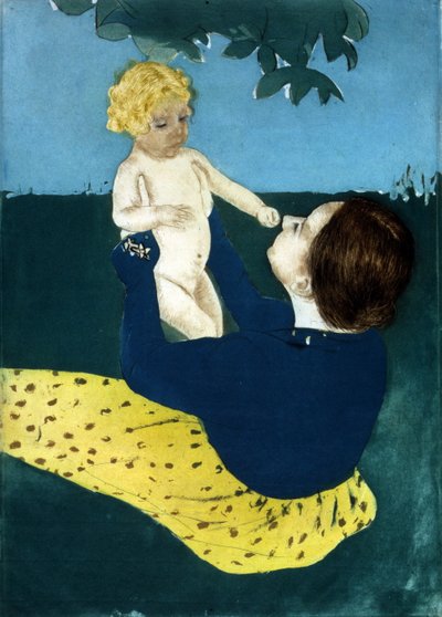 Under hästkastanjeträdet 1898 Mary Cassatt av Mary Stevenson Cassatt
