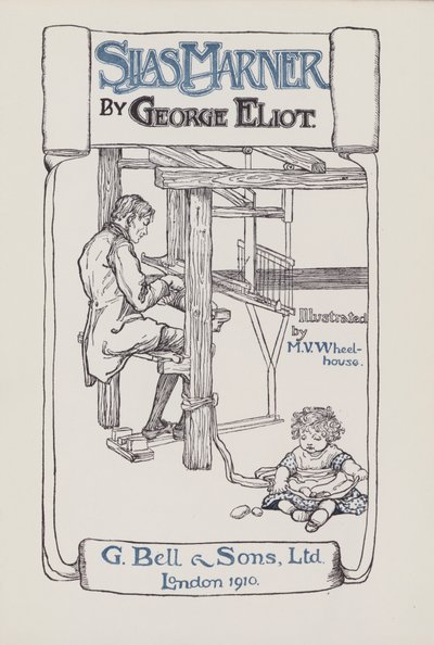 Illustration för Silas Marner (färg litho) av Mary V. Wheelhouse