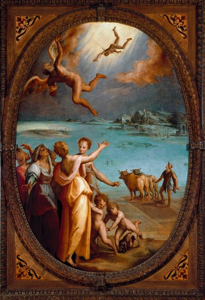 Ikaros fall (målning av Maso da San Friano