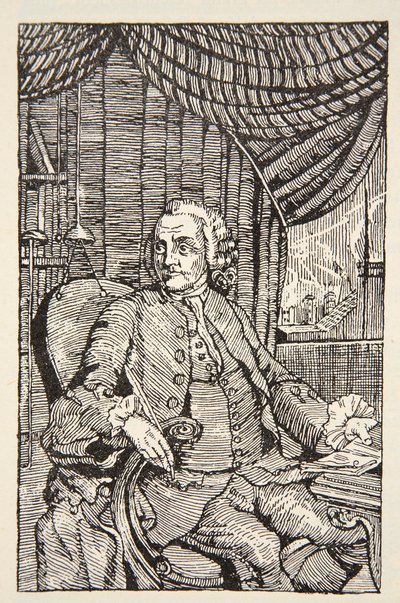 Franklin, kopia av Boris Mestchersky (d.1957) illustration från 