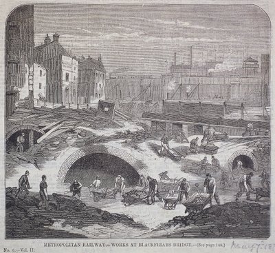 Blackfriars Bridge, London, 1863 av Mason Jackson