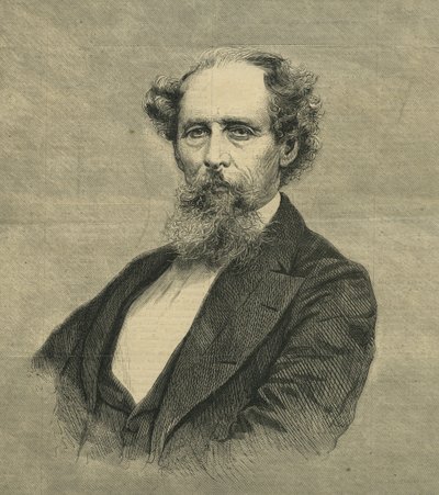 Charles Dickens, för Harpers Weekly av Mason and Co.