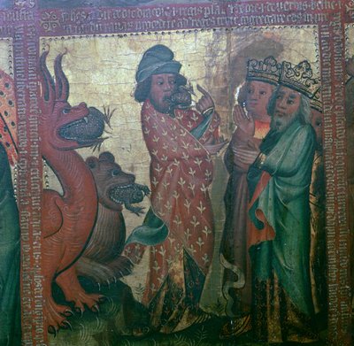 Panel fyrtiofyra av Apokalypsens altare, 1400-talet av Master Bertram of Hamburg