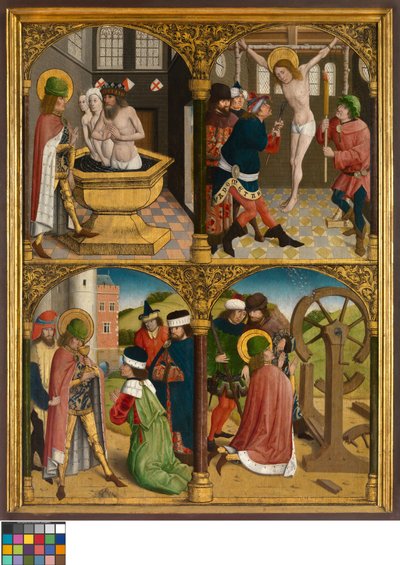 The Legend of St. George, ca 1500-10 (olja på panel) av Master Bruges