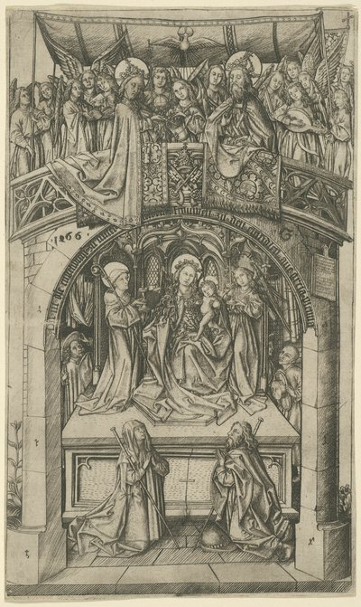 Den stora Einsiedeln-madonnan av Master E.S.