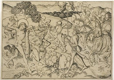 Sankt Sebastians martyrskap av Master E.S.