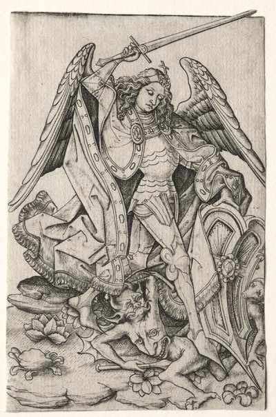 Sankt Mikael, tredje kvartalet 1400-talet. av Master E. S.