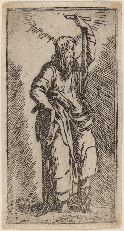 St Simon av Master F.P. after Parmigianino