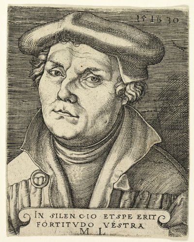 Porträtt av Martin Luther av Master I.B.