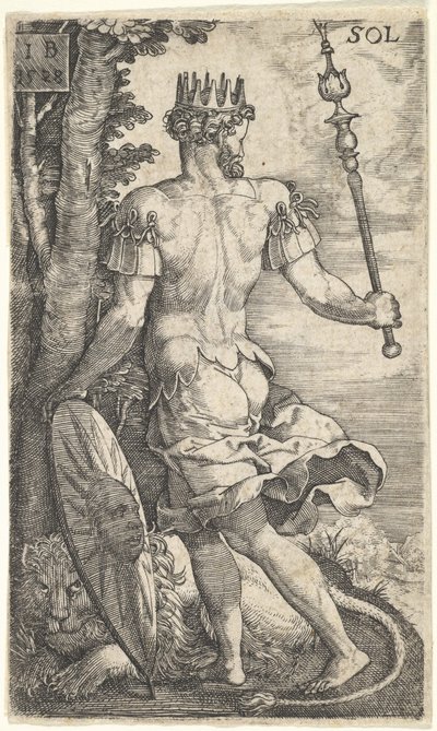 Sol från The Gods Who Preside Over the Planets, 1528. av Master I.B.