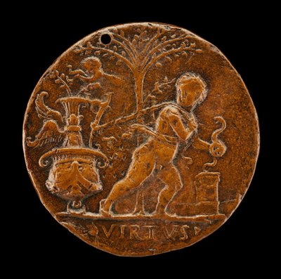 Allegorisk scen [framsidan], 1500-talet. av Master I.S.A.