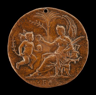Allegorisk scen [omvänd], 1500-talet. av Master I.S.A.