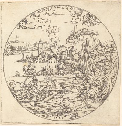 Neptunus och Arethusa av Master IS.