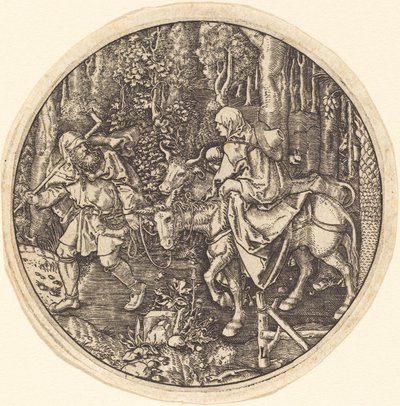 Flygningen till Egypten av Master L after Albrecht Dürer