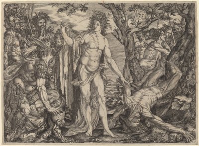Apollo och Marsyas av Master MF