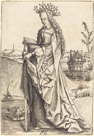 Saint Catherine av Master MZ