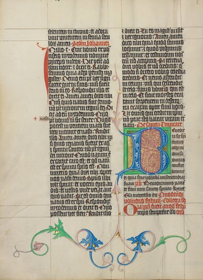 Dekorerad initial B av Master Michael