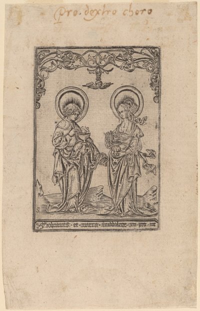 Sankta Maria Magdalena och Sankt Johannes evangelisten av Master S
