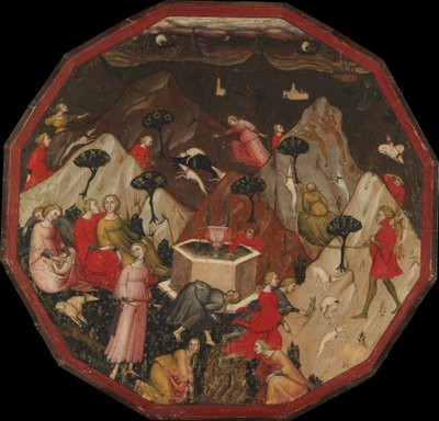 Ametos upptäckt av nymferna, ca. 1410. av Master of 1416
