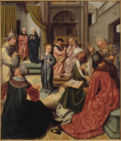 Kristus bland läkarna, 1515. av Master of 1518.