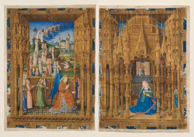 Bebådelsen från Karl av Frankrikes timmar av Master of Charles of France