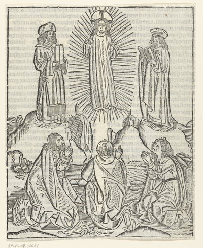 Kristi förvandling av Master of Delft (attributed to)