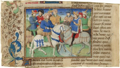 Möte mellan Achilles och Hector av Master of Girart de Roussillon