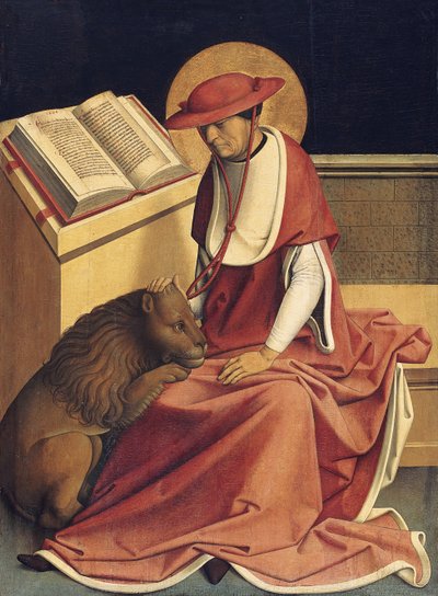 Saint Hieronymus som kardinal av Master of Grossgmain