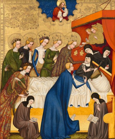 Saint Clares död, ca. 14001410. av Master of Heiligenkreuz