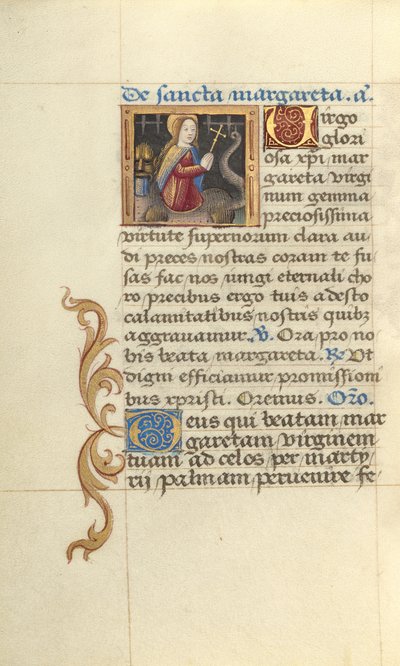 Sankta Margareta och draken av Master of Jacques de Besançon