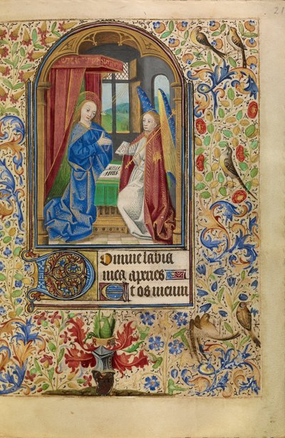 Bebådelsen av Master of Jacques of Luxembourg