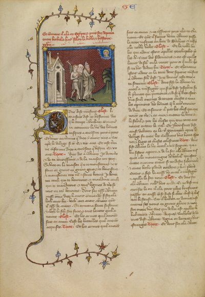 Abraham, Sara och Lot av Master of Jean de Mandeville